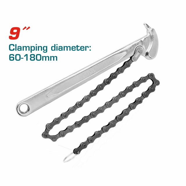 آچار فیلتر زنجیری سایز "9 (225MM) توتال TOTAL-THTCPW0916
