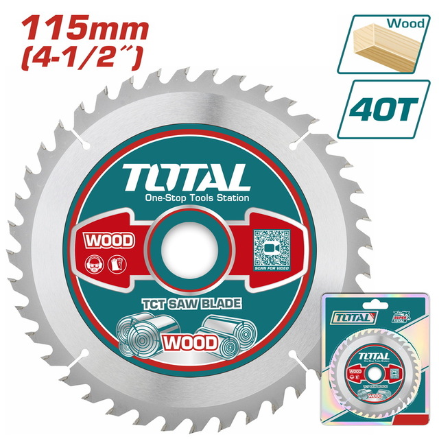 دیسک برش چوب صنعتی 115MM (40 دندانه) توتال TOTAL-TAC231255